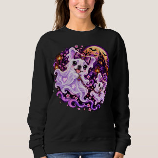 Cute Ghost Frenchie Mum Halloween Sweatshirt