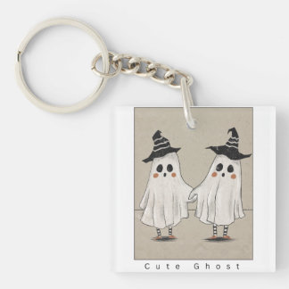 Cute Ghost Friends Halloween | Kawaii Ghosts Key Ring