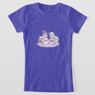 Cute Ghost Friends Kids T-Shirt