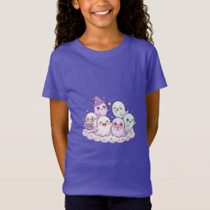 Cute Ghost Friends Kids T-Shirt