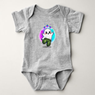 Cute Ghost Fun Halloween Celebration Baby Bodysuit