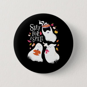 Cute Ghost Funny Halloween Design 6 Cm Round Badge