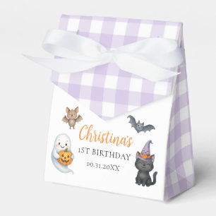 Cute Ghost Halloween 1st Birthday Party Favour Box