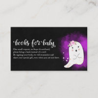 Cute Ghost Halloween Baby Shower Books For Baby En