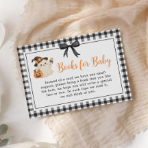 Cute Ghost Halloween Baby Shower Books for Baby