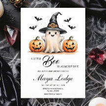 Cute Ghost Halloween Baby Shower