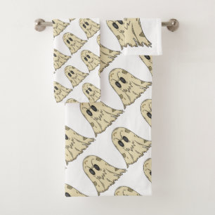 Cute Ghost Halloween  Bath Towel Set
