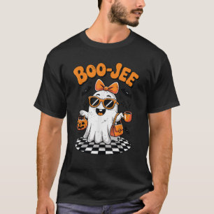 Cute Ghost Halloween Boo JEE Boujee Teen Girl Todd T-Shirt