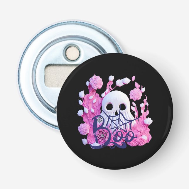 cute ghost Halloween boo pack  Bottle Opener (Front)