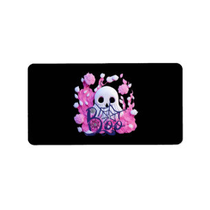 cute ghost Halloween boo pack  Label