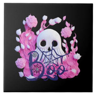 cute ghost Halloween boo pack Tile