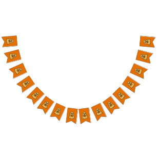 Cute Ghost Halloween Bunting Banner