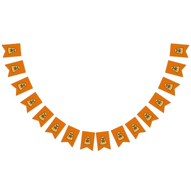 Cute Ghost Halloween Bunting Banner (All)