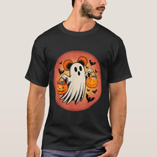 Cute Ghost Halloween Candy Halloween Soky Season G T-Shirt (Front)