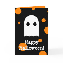 Cute Ghost Halloween Card for Kids