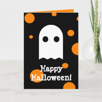 Cute Ghost Halloween Card for Kids