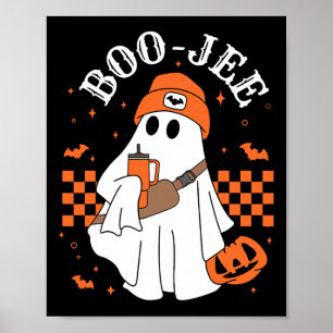 Cute Ghost Halloween Costume Boujee Boo-jee Spooky Poster