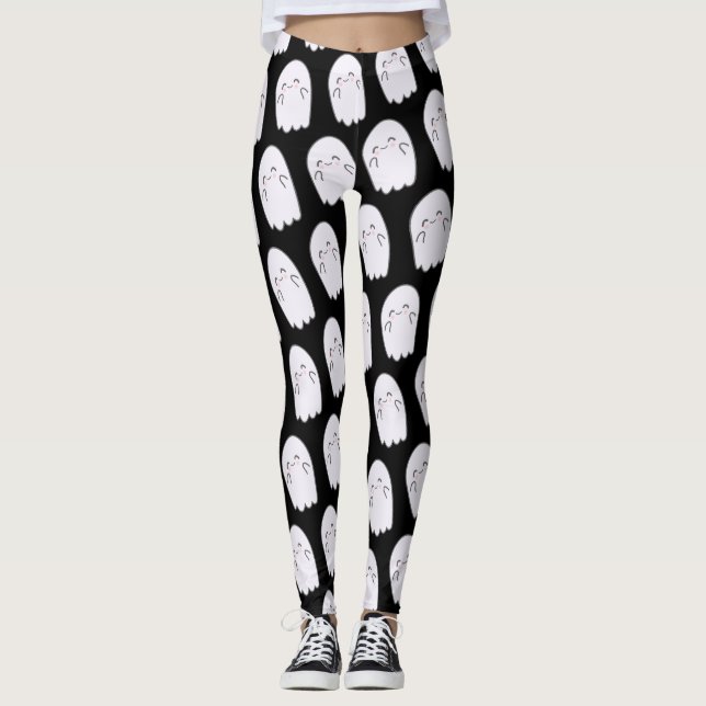 Cute Ghost Halloween Costume Legging (Front)