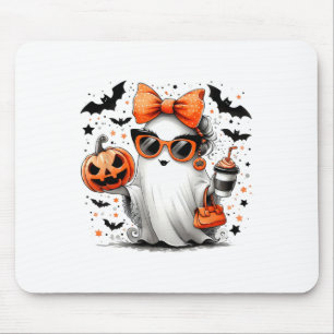 Cute Ghost Halloween Diva Cartoon Sungles Handg Mouse Mat