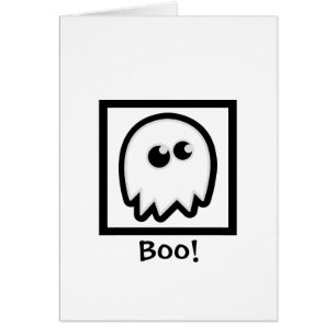 Cute Ghost Halloween Greeting Cards