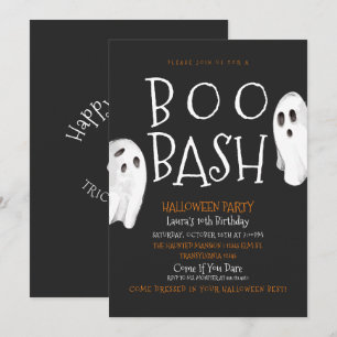 Cute Ghost Halloween Invitation