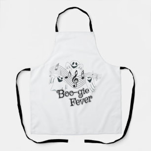 Cute Ghost Halloween Music Apron