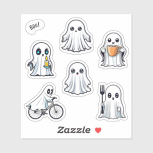 Cute Ghost Halloween Pack 6pc Set