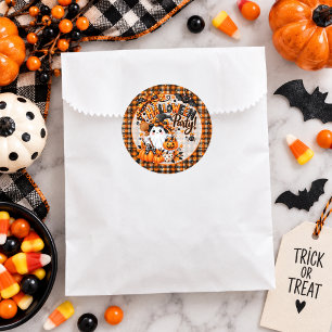 Cute Ghost Halloween Party Classic Round Sticker