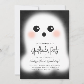 Cute Ghost Halloween Party Invitation