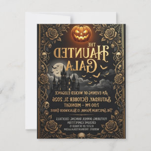 Cute Ghost Halloween Party Invitation Card 2026