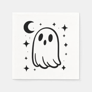 Cute Ghost Halloween Party Napkin