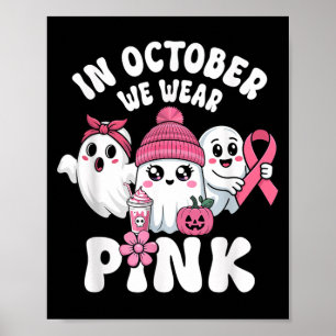 Cute Ghost Halloween Poster