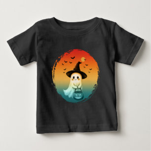 cute ghost halloween pumpkin fall autumn season baby T-Shirt