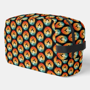 cute ghost halloween pumpkin fall autumn season dopp kit