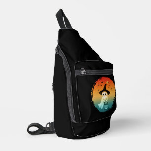 cute ghost halloween pumpkin fall autumn season sling bag