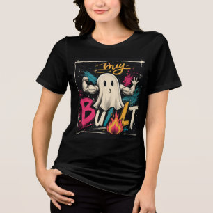 Cute Ghost Halloween T-Shirt Tri-Blend Shirt
