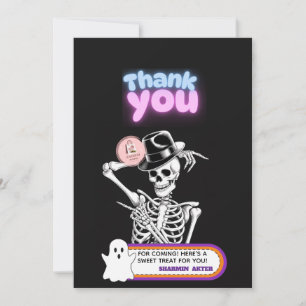 Cute Ghost Halloween Thank You Favour Tags Card