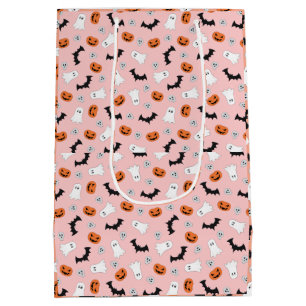 Cute Ghost Halloween Thank You Favour Tags Medium Gift Bag