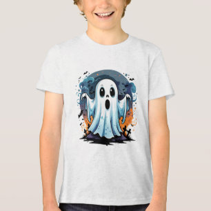Cute ghost, Halloween Tri-Blend Shirt