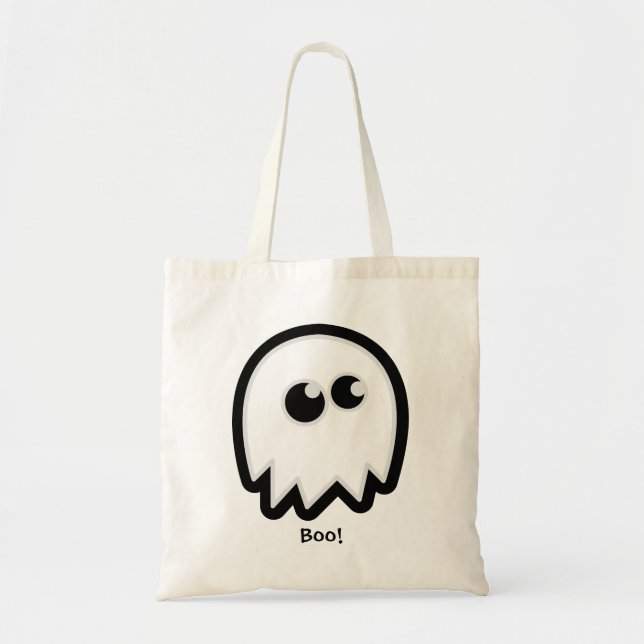 Cute Ghost Halloween Trick or Treat Bags (Front)