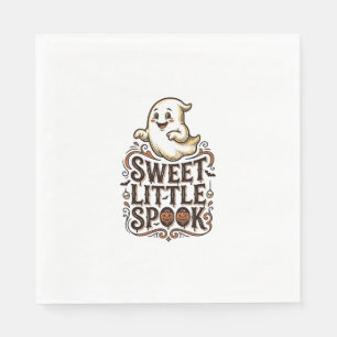 Cute Ghost Halloween Vintage Spooky Shirt_1 Napkin