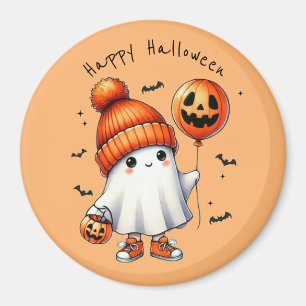 Cute Ghost Happy Halloween Magnet