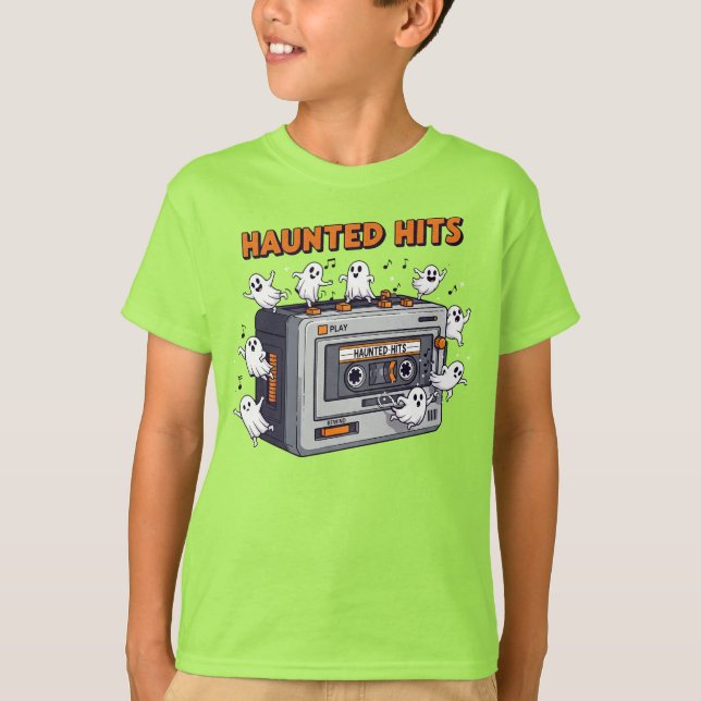 Cute Ghost-Haunted mixtape art T-Shirt (Front)