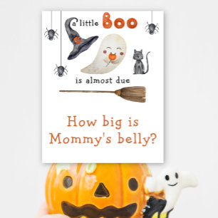 Cute ghost - How big is Mummy's belly Poster