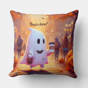 Cute ghost, hurry to the party cushion
