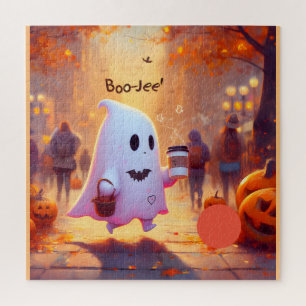 Cute ghost, hurry to the party jigsaw puzzle