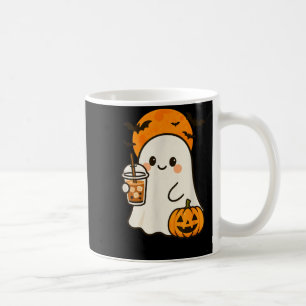 Cute Ghost Iced Coffee And Pumpkin For Halloween C Mug
