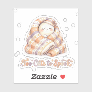 Cute Ghost In Blanket Too Cute To Spook Halloween