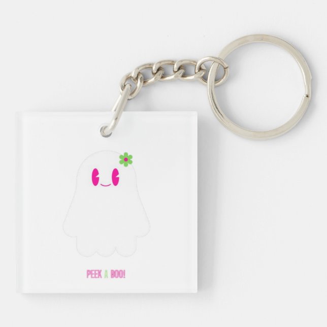 CUTE GHOST  KEY RING (Back)