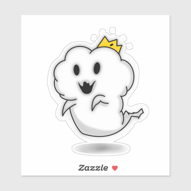 Cute Ghost King Sticker  (Sheet)